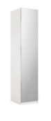 John Lewis ANYDAY Mix it Tall Mirrored Single Wardrobe, Mirror/Matt White