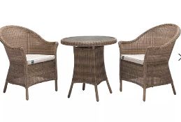 KETTLER RHS Harlow Carr Garden Bistro Table and Chairs Set - Grading Info - 896699 OLD ITS 3021...