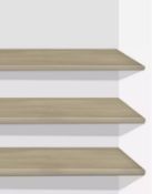 Elstra / Marlow Wardrobe Internal Shelves, Set of 3, 72.2cm - Grading Info - RI003003064 Goods...