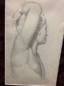 Pencil sketch classical figure