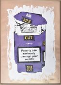 K-Guy 'Poverty Can Seriously Damage Your Wealth', 2007, Rare 3 colour screen print, Limited Edn