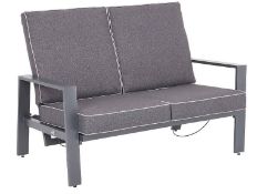 (24/P) RRP £400. Hartman Magna Reclining LH/RH Garden Sofas With 5x Cushions. Lightweight, Strong...