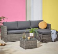 (57/P) RRP £345. Alexandria Left/Right Facing Corner Sofa Set. Lounger Section (D80x W140 x H62.5...