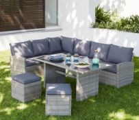(69/P) Matara Corner Sofa Set RRP £700 (When Complete – No Table In Lot). Contents Appear Clean,...