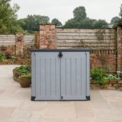 (15/P) RRP £180. Keter Store It Out Ace Outdoor Garden Storage Shed 1200L Black/Grey. Elegant Woo...