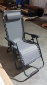 (53/5E) 6x Items. 1x Reclining Sun lounger (H111x W66x D88cm) RRP £55. 5x Mixed Garden Furniture C..