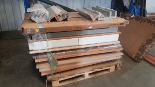 (62/R3) Trader’s Lot – Mixed Tables And Table Tops. To Include Skelby Herringbone Oak Table RRP £...