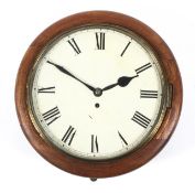 A 19th Century Mahogany Fusee Wall Clock