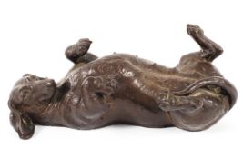 Doris Linder Model of a Dash Hound in Bronze Resin