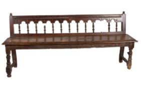 C18th Long Spanish Bench in Walnut