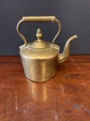 C19th Novelty Miniature Paperweight of a Brass Kettle