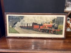 Railwayana Interest Original Lithograph Railway Poster By C Hamilton Ellis