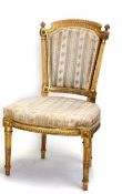 C19th Giltwood Carved Salon Chair