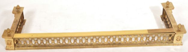 C19th Gilt Bronze Fire Kerb