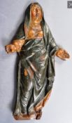 C18th Polychrome Carving of a Nun