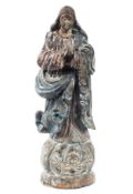 C18th Carved Figure of Mary