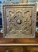 C19th Carved And Geometric Patterned Panel/Door