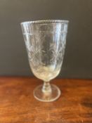 Etched Glass Celery Glass