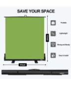 EMART 150x180cm Green Screen, Collapsible Chroma Key Panel