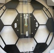 5x Dunelm Football wall clocks. New and boxed.