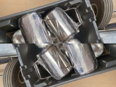 (Lot 93) 10 x Large Stainless Steel Tea Pots