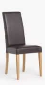 John Lewis ANYDAY Slender Faux Leather Dining Chairs - Grading Info - C/M only kept one chair....