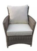 John Lewis Dante Garden Lounging Armchair, grey