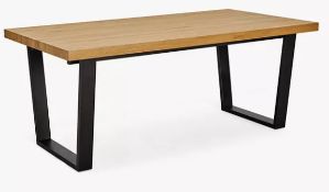 John Lewis Calia 4 Seater Dining Table, Oak - Grading Info - RI003010400 chip on top of table...