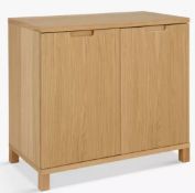 John Lewis Abacus Wide Storage Cupboard, FSC-Certified, Oak - Grading Info - 017379 Goods are f...