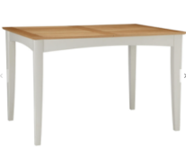 John Lewis & Partners Alba 4-6 Seater Extending Dining Table, Soft Grey