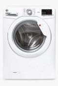 Hoover H-Wash 300 LITE H3W 492DE/1-80 Freestanding Washing Machine, 9kg Load, 1400rpm, White - G...
