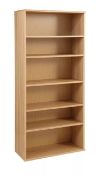 John Lewis Abacus 5 Shelf Bookcase, FSC-Certified, Oak - Grading Info - DEL 52359977 PRODUCT D...