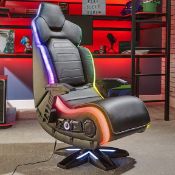 (18/P) RRP £399. X Rocker Evo Elite RGB 4.1 Pedestal Gaming Chair.