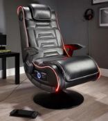 (10/P) RRP £299. X Rocker Evo Pro 4.1 LED Light Up Gaming Chair. Approx Dimensions: (H1080x W635x...