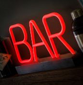 (174/5O) Lot RRP £557. 32x Neon Light Items. To Include 11x Neon Bar Sign RRP £22 Each. 21x Neon...