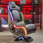 (11/P) RRP £399. X Rocker Evo Elite RGB 4.1 Pedestal Gaming Chair.