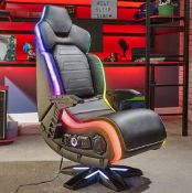 (13/P) RRP £399. X Rocker Evo Elite RGB 4.1 Pedestal Gaming Chair.