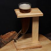(36/5J) Lot RRP £120. 5x Viking Beer Horn With Wooden Stand RRP £20 Each. (All Units Appear As Ne...