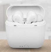 (111/5L) 20x Red5 HE White Wireless Earbuds RRP £20 Each. (All Units Have Return To Manufacturer...