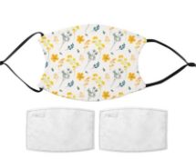 (183/5N) Lot RRP Approx £252. Approx 42x Treat Republic Printed Face Mask With Filter Pocket And...