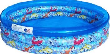 (197/5J) Lot RRP £120. 8x Kid Connection 3 Ring Shark Pool RRP £15 Each.