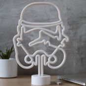 (134/5M) Lot RRP £379. 6x Starwars Items. 1x Shepperton Design Stormtrooper LED Neon Tube Light R...