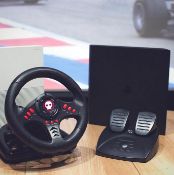 (120/5K) Lot RRP £305. 5x Gaming Items. 4x Numskull Racing Wheel & Pedals For PS3/PS4 Xbox & PC (...