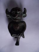 Antique Bronze Lincoln Imp Door Knocker - 4 1/4