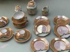 Finest Antique tea service porcelain marked German 1683 hand painted
