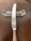 Antique Crystal Knife Rests, Val St Lambert, Belgium ( 12 )
