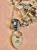 Sterling Silver 925 Charm Bracelet
