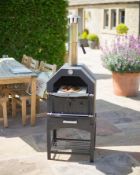 (17/P) RRP £200. La Hacienda MultiFunctional Pizza Oven Black. Can Cook Artisan Style Pizza, Tast...