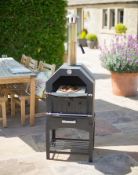 (16/P) RRP £200. La Hacienda MultiFunctional Pizza Oven Black. Can Cook Artisan Style Pizza, Tast...