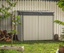 (12/P) RRP £230. Keter Store It Out Premier XL Grey/Black. 1150L Capacity. Durable And Weather Re...